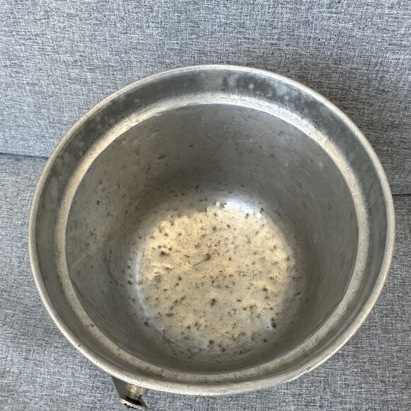 VINTAGE NASCO ITALY HAMMERED ALUMINUM ICE BUCKET BALE HANDLE MCM RETRO - Picture 5 of 8